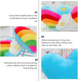 stoffen kussen hart willekeurig chique kussen woondecoratie sprei zacht cadeau decoratieve ster regenboog kamer omarmd kussen pluche Valentijnsdag voor
