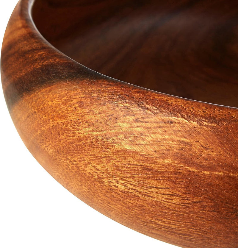 Huishoudelijke artikelen Acaciahout Grote ronde slakom