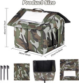 Kattenhuis voor buiten Winterbestendig, opvouwbaar, waterdicht en warm Kattengrothuis met verwijderbaar kussen voor zwerfdieren