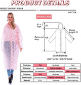 Set van 2 regenponcho's, regencape, transparant, herbruikbaar voor fietsen, wandelen, kamperen, vissen, concerten, stadions, festivals