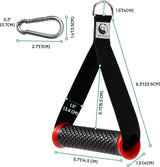 2 stuks eenhandsgrepen, lattrekgreep voor fitnessbandenset, ideaal voor workout aan het trekkoord, kabelstation of krachttoren, oefeningen