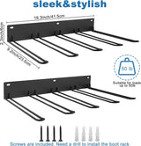 Laarzenhouder, 2 stuks schoenenrek, metalen wandhouder, schoenenrek voor laarzen, cowboyboot-organizer, hoge laarzen voor kast, ingang, outdoor, garage, 41,5 x 23,5 cm