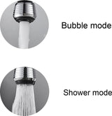 2 stuks flexibele kraanbeluchter, kraanverlenging, kraanbeluchter, voor kranen en douches in de meeste keukens, badkamers, bars en toiletten (2 modi)