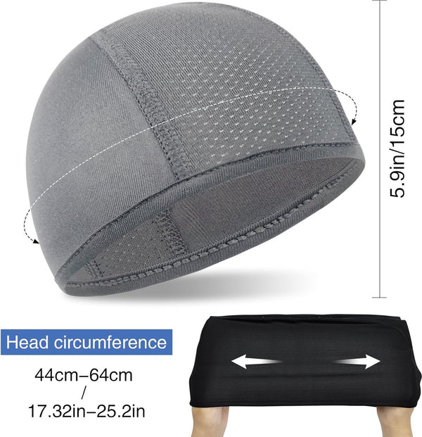 3 stuks onderhelmmuts voor onder helm fiets muts zomer fietsmuts helmmuts heren sportmuts schedel cap ademend