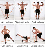 Set van 5 Lat Pull-handgrepen, kabeltrekhandgrepen, handgrepen voor weerstandsbanden, enkele handgreep, kabeltrekker, handgrepen voor fitnessbanden, voor training op de katrol, kabeltrekker of Power Tower (zwart)