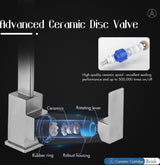 Kraan voor de keuken, 360 graden draaibaar, wastafelmengkraan, wastafelarmatuur, eenhendelmengkraan, modern, elegant, chroom, roestvrij staal, keukenkraan