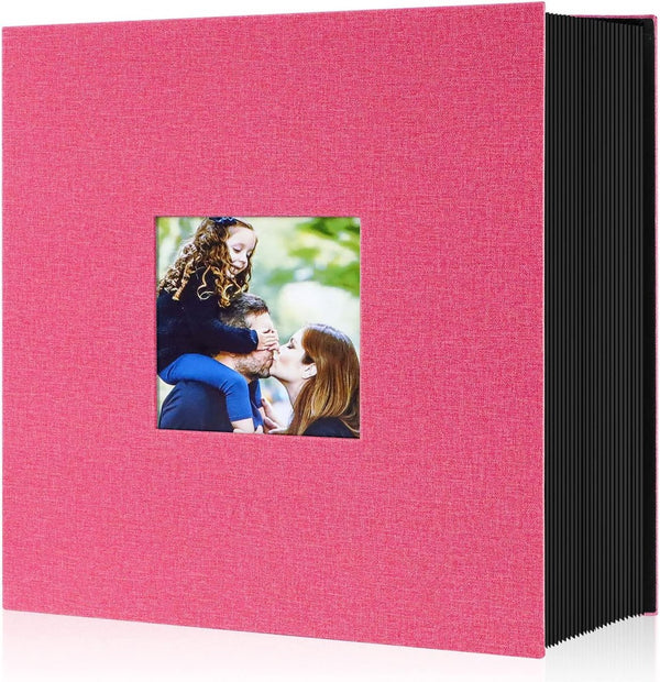 Fotoalbum 10 x 15 1000 extra groot XXL linnen insteekalbum voor portret- en landschapsfoto's Afbeeldingen rood