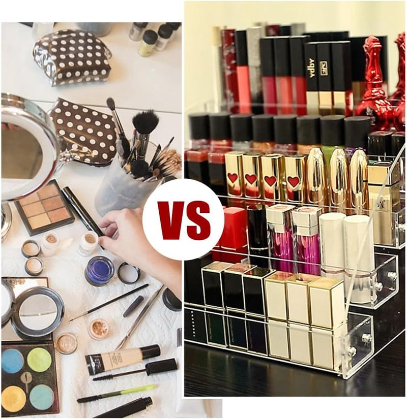 5 lagen acryl nagellak organisator houder, transparante nagellak opslag, nagellak plank voor badkamer, cosmetische opslag