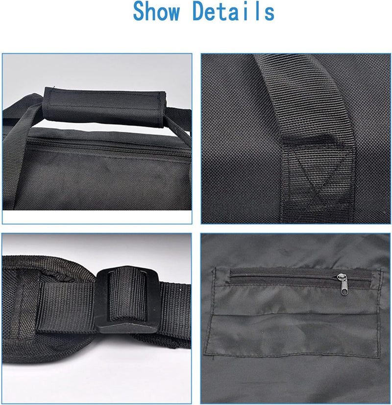 Statief draagtas, statieftas, met riem, gevoerd, waterdicht, lichtstatief, draagtas, Oxford-stof, tripod tas voor fotografie, flitslichtstandaard, standaard, monopod, 80 cm, Type 2