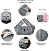 Warmwaterkruik Warmwaterkruikriem Koala rubberen warmwaterkruik met zachte taillehoes, warmwaterkruik voor nek en schouder, rug, benen, tailleverwarming (blauw)