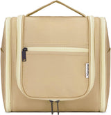 Toilettas voor dames en heren, toilettas voor kinderen, om op te hangen, make-uptas voor mannen, wastas voor vrouwen en meisjes, bruin (grande)