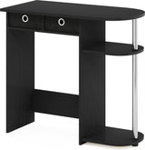 Go Green Home Laptop-Notebook-Computertisch/Tisch, Americano/Edelstahlrohre