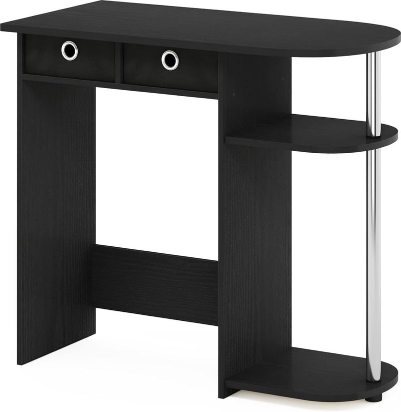 Go Green Home Laptop-Notebook-Computertisch/Tisch, Americano/Edelstahlrohre