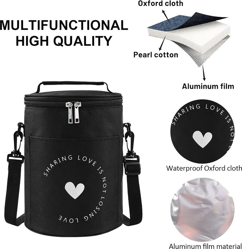 Koeltas, 9 liter, picknicktas, koeltas, isolatietas, lunch, koelbox voor picknick, lunchtas, isolatietas, lunchtas, koeltas voor werk, school en onderweg