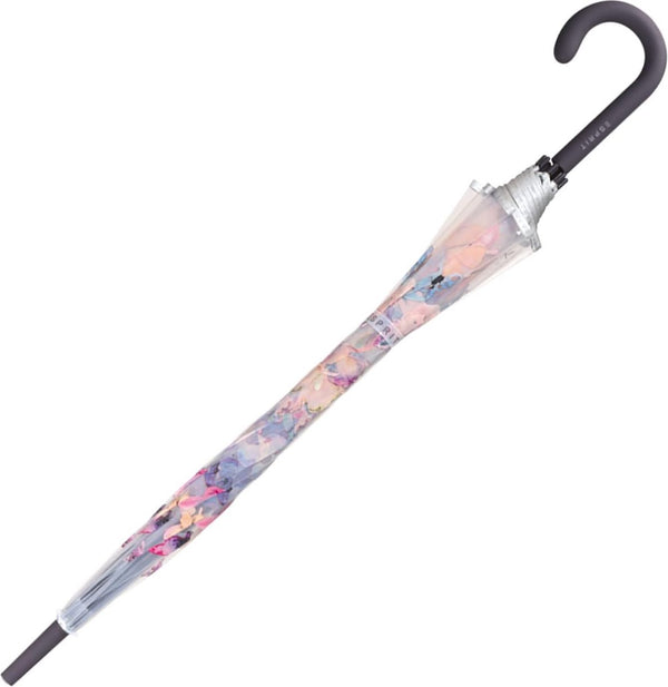 Stokscherm Long AC Domeshape Copper Stripes, Transparant-kleurrijk