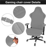 Bureaustoelhoesset, 4-delige gamingstoelhoes, universele bureaustoelhoes, hoezen voor stoelen met armleuningen, stoelachterkant, stoelhoes, bureaustoel voor computerstoelen/pc-stoelhoes