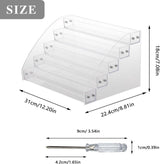 5 lagen acryl nagellak organisator houder, transparante nagellak opslag, nagellak plank voor badkamer, cosmetische opslag