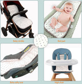 Zacht en omkeerbaar baby puur katoen kinderwagen autostoel liner Pram Insert Portable luierkussen, Universal Cover kinderwagen grootte 32x80 cm kussen voor kinderen