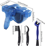 Fietsreinigingsborstel Fietskettingreiniger Kit Reinigingsborstelgereedschap voor fietsketting Crankband Kettingblad Fietsen Hoekvlek Geschikt