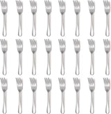 24 stuks 14,5 cm taartvorken, dessertvorken, roestvrij stalen set