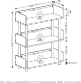 Turn-N-Tube 3-laags gereedschapsloze vrijstaande multifunctionele displaystandaard, espresso