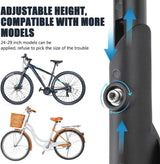 Fietsstandaard, 24-29 inch, in hoogte verstelbaar, fietsstandaard, zijstandaard, maximale belasting 40 kg, antislip fietsstandaard voor e-bike, Mon, trekkingfiets