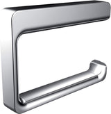 Trend papieren houder zonder deksel, elegante toiletpapierhouder om te schroeven, van metaal, hoogwaardige toiletrolhouder, chroomkleurig