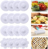 Keukenwalsen, gebakssnijder, roosterroller, kunststof roostersnijder, deegsnijder, doe-het-zelf taartsnijder, roller, decoratie, pizza-accessoires, gereedschap