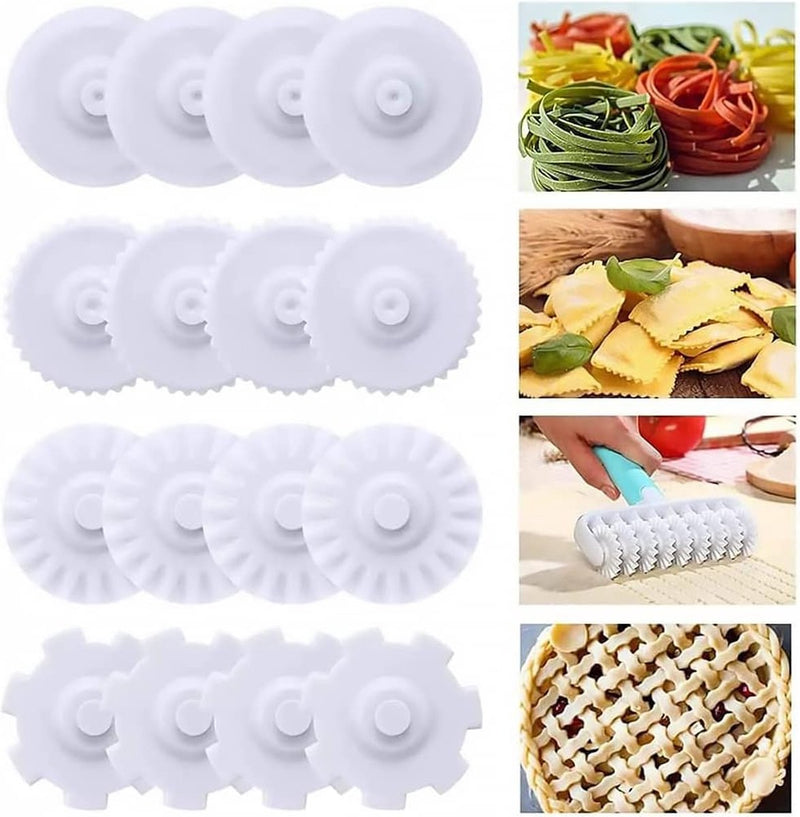 Keukenwalsen, gebakssnijder, roosterroller, kunststof roostersnijder, deegsnijder, doe-het-zelf taartsnijder, roller, decoratie, pizza-accessoires, gereedschap