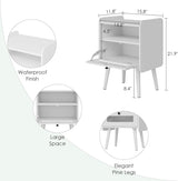 Nachtkastje Witte Bijzettafel Nachtkastje Moderne Bijzettafels Slaapkamer Nachtkastje Lades Bijzettafel Voor Slaapkamer, Woonkamer