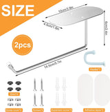 Bekerdekselorganizer, zelfklevende bekerdekselhaken, onder kastdekselstapelaar bekerdekselhouder voor Stanley-bekers voor keukenkastorganisatoren (2 stuks)