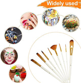 Penselenset acrylverf 15-delige penselenset schilderen, penselenset voor olie, aquarel, gouache, olieverf penselen, inclusief pop-up draagtas met paletmes en 2 sponsjes
