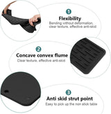 Siliconen droogkussen, 2 stuks, siliconen sponsframe, keukenaanrecht, tidaling apparaat, siliconen afvoerkussens zijn geschikt voor sponskwast voor sponskwast (zwart)