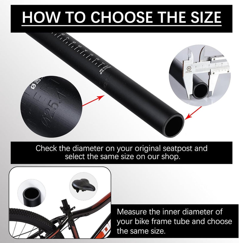 Fiets zadelpen lengte 400 mm aluminiumlegering MTB zadelpen zadelbuis voor mountainbikes racefiets Fixed Gear BMX