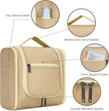 Toilettas voor dames en heren, toilettas voor kinderen, om op te hangen, make-uptas voor mannen, wastas voor vrouwen en meisjes, bruin (grande)