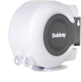 Uitschuifbare waslijn - 26 m waslijn voor binnen en buiten, droogrek voor badkamer, camping, tuin, reizen, intrekbare dubbele waslijn, flexibele roterende muurbevestiging