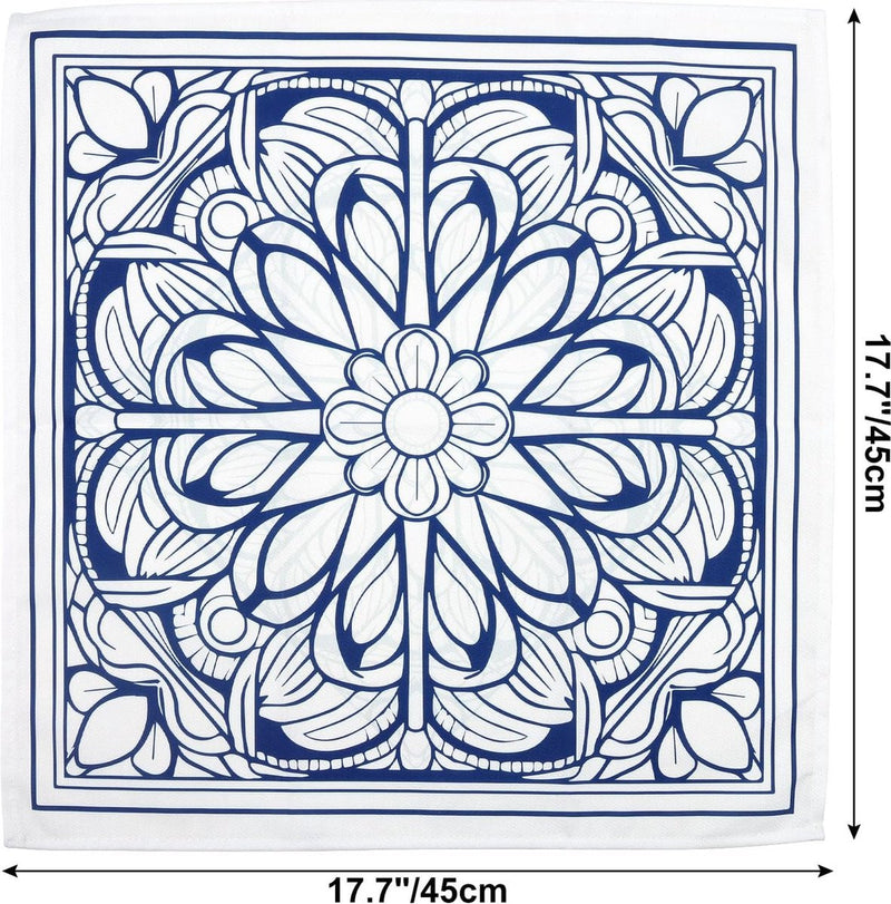Servetten set van 4, stoffen servetten 100% katoen zacht comfortabel hoogwaardige herbruikbare eettafel servetten perfect voor familiediners bruiloften keuken (45 cm x 45 cm)