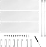 Acryl displaystandaard, 3 niveaus, transparant acryl riser display, rek, standaard, acryl organizer, standaard voor poppen, cosmetica, dessertdisplay, 30 x 20 x 15 cm (3-traps transparant