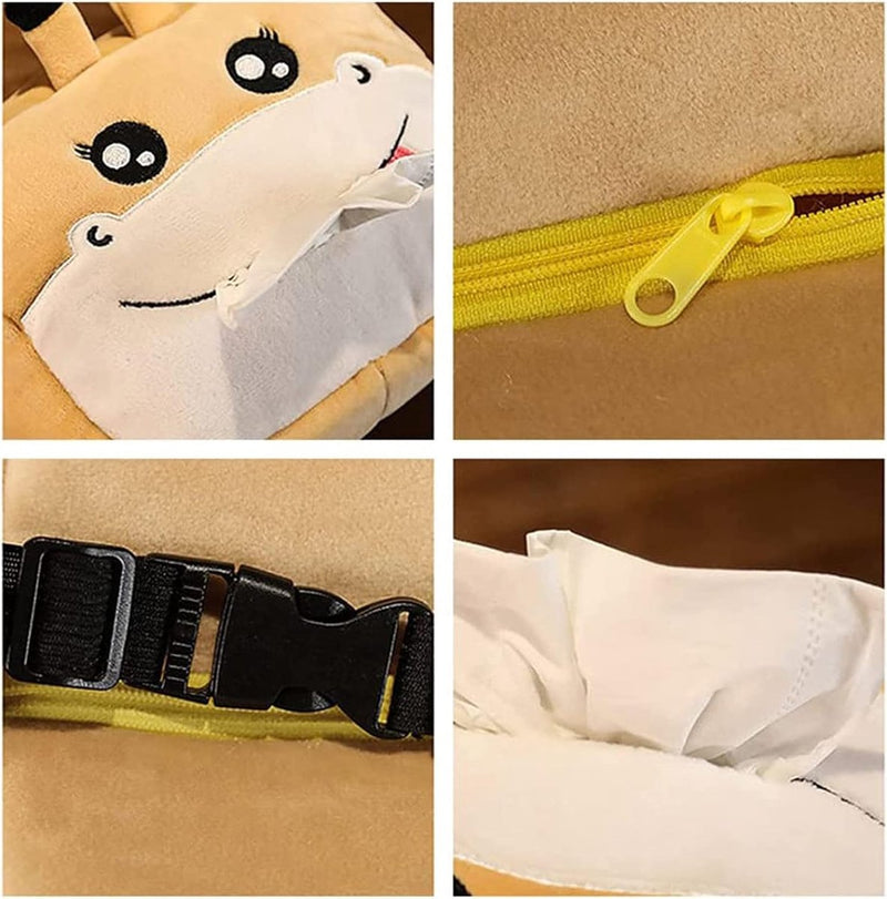 Tissuedoos voor tissues, tissuedoos van pluche, voor thuis, slaapkamer, creatieve tissuedoos, zakdoekdispenser, zakdoekhouder voor auto, voor kantoor, keuken, badkamer, woonkamer, auto enz.