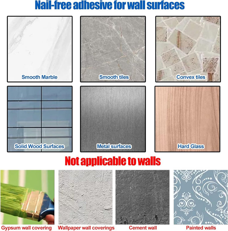 Shower Caddy No Drilling 2 Pack Shower Shelf with 2 Hooks for Bathroom Kitchen Toilet Aluminium Matt Black