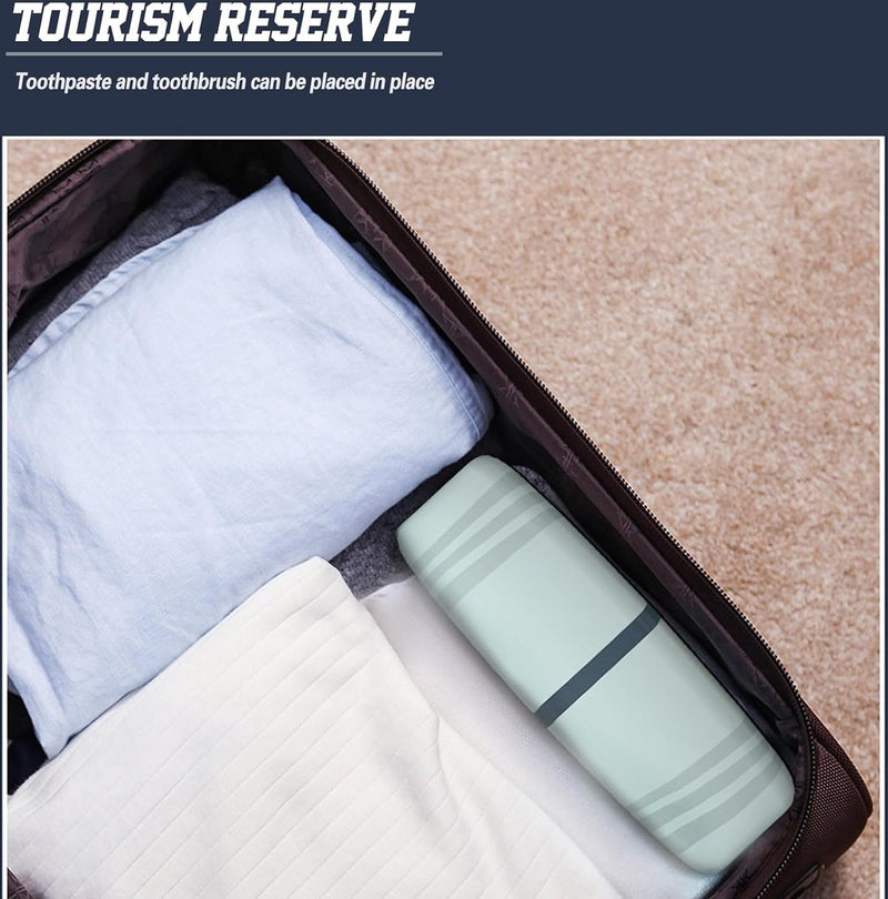 Toothbrush Case reisetui, 3 stuks, tandenborstelhouder, reisentandborstels, met 3 vierkante witte dubbelzijdige plakband, reisetui voor thuis, zakenreis, school., Meerkleurig, opbergdoos voor