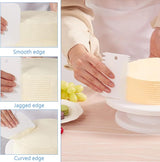 Roterende taartplaat, roterende taartplaat, breng 2 taartspatels en 3 taartschrapers mee, geschikt voor beginners en professionals, draaitafel taartplaat met voet (set van 6)