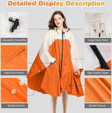 Modieuze regenponcho, uniseks, regenjas, ademend, regencape, lichte regenjas, regenbeschermende kleding, regenjas, als picknickdeken, zonnezeil voor heren en dames, fiets, motorfiets, wandelen,
