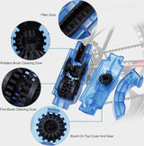 Fietsreinigingsborstel Fietskettingreiniger Kit Reinigingsborstelgereedschap voor fietsketting Crankband Kettingblad Fietsen Hoekvlek Geschikt