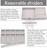 Sieradenbakjes, 2 stuks sieradenopberglades, fluwelen stapelbare sieradenlade-organizer, sieradenorganisatoren voor sieraden, oorbellen, armbanden, ringenopslag voor dames en meisjes