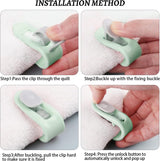 24 stuks dekbedovertrekclips, dekbedovertrekclips, bedlakenhouders, voorkomt bunching en shifting, gebruikt voor beddengoed, gordijnen, sokken en kleding (groen)