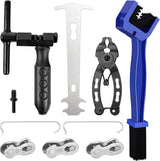 Fietskettinggereedschap, 10 stuks, fietsreparatieset voor 6/7/8/9/10 snelheidsketting, kettingklinknagel, ketting, schakeltang, kettingleuning, fietskettingen, klinknagels voor universele fiets