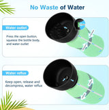 Drinkfles honden voor onderweg, hondendrinkfles, siliconen waterfles hond met opvouwbare waterschaal, hondendrinkfles voor onderweg. Huisdierdrinkbak, draagbaar, groen, M, 500 ml