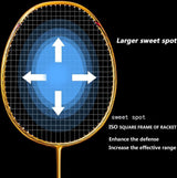 100 % Graphit badmintonracket, carbon, badmintonracket, S330, veel talent, perfecte badmintonracket, met opbergtas