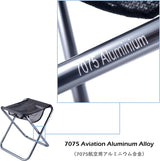 Campingkruk, klapkruk, licht en inklapbaar, opvouwbare kruk voor vissen, picknick, outdoor, rood, L